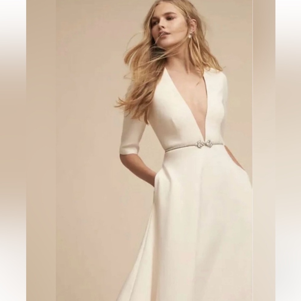 🤍👰🏻‍♀️ BHLDN JILL STUART 1950's KENNEDY RETRO INSPIRED WEDDING DRESS.🤍👰🏻…